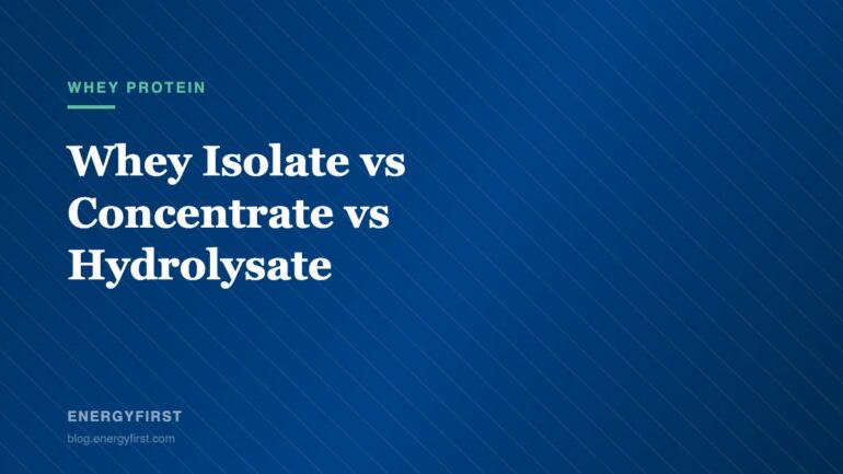 Whey Isolate vs Concentrate vs Hydrolysate - EnergyFirst blog article card